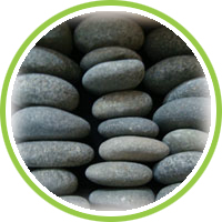 natural stone pebbles