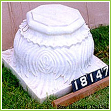 stone pedestal table base